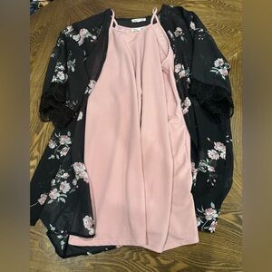 Two piece outfit - dress and duster